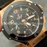 HB Factory Hublot Big Bang 301.PM.1780.RX 44mm Rose Gold Rubber Strap Arabic Numerals Black Dial