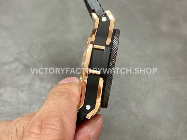 HB Factory Hublot Big Bang 301.PM.1780.RX 44mm Rose Gold Rubber Strap Arabic Numerals Black Dial