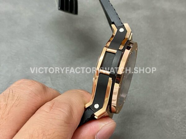 HB Factory Hublot Big Bang 301.PX.130.RX 44mm Rose Gold Rubber Strap Black Dial