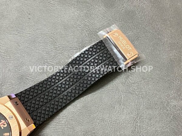 HB Factory Hublot Big Bang 301.PX.130.RX 44mm Rose Gold Rubber Strap Black Dial