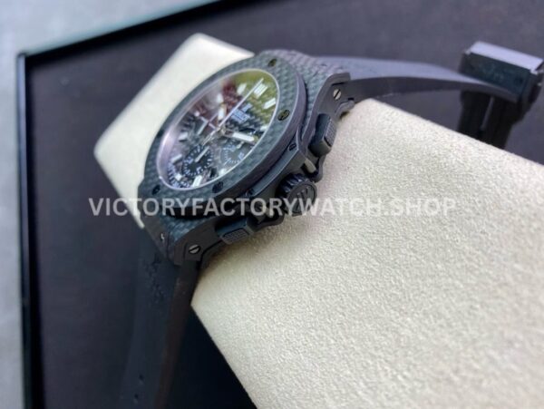 HB Factory Hublot Big Bang 301.QX.1724.RX 44mm Carbon Rubber Strap Black Dial