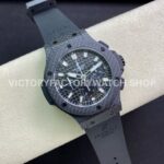 HB Factory Hublot Big Bang 301.QX.1724.RX 44mm Carbon Rubber Strap Black Dial