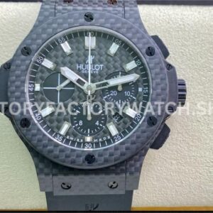 HB Factory Hublot Big Bang 301.QX.1724.RX 44mm carbon rubber strap black dial replica watch