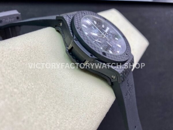 HB Factory Hublot Big Bang 301.QX.1724.RX 44mm Carbon Rubber Strap Black Dial