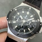 HB Factory Hublot Big Bang 301.SM.1770.LR 44mm Steel Leather Strap Ceramic Bezel Black Dial