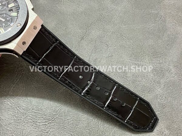HB Factory Hublot Big Bang 301.SM.1770.LR 44mm Steel Leather Strap Ceramic Bezel Black Dial