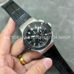 HB Factory Hublot Big Bang 301.SM.1770.LR 44mm Steel Leather Strap Ceramic Bezel Black Dial