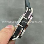 HB Factory Hublot Big Bang 301.SX.130.RX 44mm Steel Leather Strap Titanium Bezel Black Dial