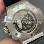 HB Factory Hublot Big Bang 301.SX.130.RX 44mm Steel Leather Strap Titanium Bezel Black Dial