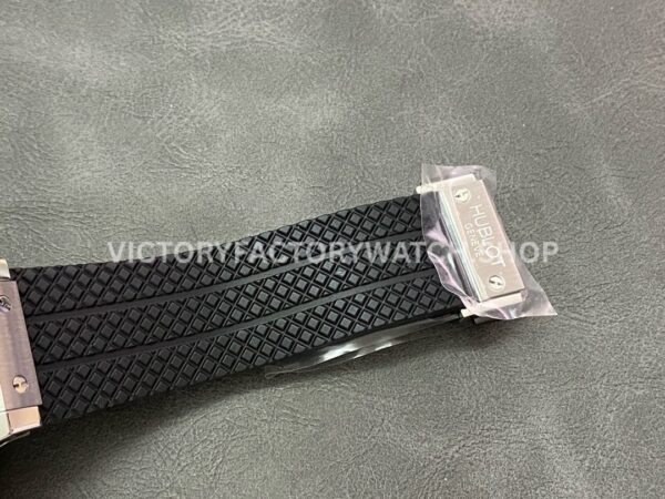 HB Factory Hublot Big Bang 301.SX.130.RX 44mm Steel Leather Strap Titanium Bezel Black Dial