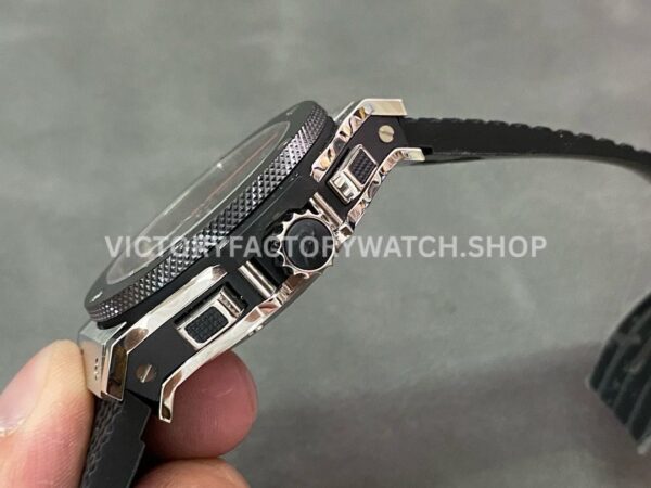 HB Factory Hublot Big Bang 301.SX.130.RX 44mm Steel Rubber Strap Ceramic Bezel Arabic Numerals Black Dial
