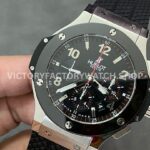 HB Factory Hublot Big Bang 301.SX.130.RX 44mm Steel Rubber Strap Ceramic Bezel Arabic Numerals Black Dial