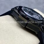 HB Factory Hublot Big Bang Sang Bleu 418.CX.1114.RX.MXM20 45mm Ceramic Black Rubber Strap Grey Needle Skeletonized Black Dial