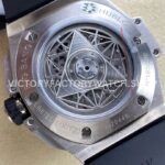 HB Factory Hublot Big Bang Sang Bleu 418.NX.1107.RX.1604.MXM20 45mm Titanium Diamond Black Rubber Strap Skeletonized Black Dial