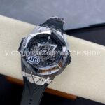 HB Factory Hublot Big Bang Sang Bleu 418.NX.1107.RX.MXM19 45mm Titanium Black Rubber Strap Skeletonized Black Dial