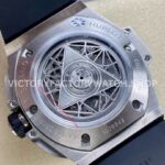HB Factory Hublot Big Bang Sang Bleu 418.NX.1107.RX.MXM19 45mm Titanium Black Rubber Strap Skeletonized Black Dial