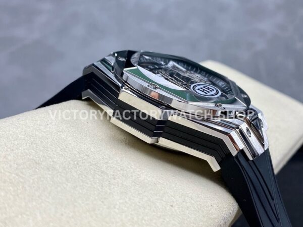HB Factory Hublot Big Bang Sang Bleu 418.NX.1107.RX.MXM19 45mm Titanium Black Rubber Strap Skeletonized Black Dial