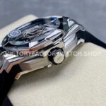 HB Factory Hublot Big Bang Sang Bleu 418.NX.1107.RX.MXM19 45mm Titanium Black Rubber Strap Skeletonized Black Dial