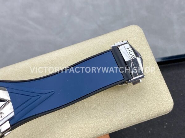 HB Factory Hublot Big Bang Sang Bleu 418.NX.2001.RX.MXM20 45mm Titanium Blue Rubber Strap Skeletonized Blue Dial