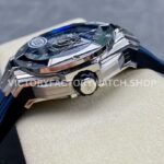 HB Factory Hublot Big Bang Sang Bleu 418.NX.2001.RX.MXM20 45mm Titanium Blue Rubber Strap Skeletonized Blue Dial