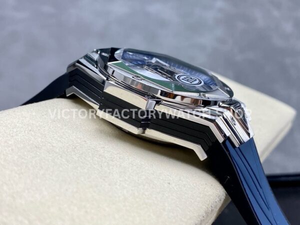 HB Factory Hublot Big Bang Sang Bleu 418.NX.2001.RX.MXM20 45mm Titanium Blue Rubber Strap Skeletonized Blue Dial