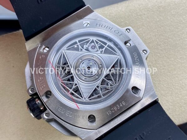 HB Factory Hublot Big Bang Sang Bleu 418.NX.2001.RX.MXM20 45mm Titanium White Rubber Strap Skeletonized White Dial