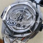 HB Factory Hublot Big Bang Sang Bleu 418.NX.2001.RX.MXM20 45mm Titanium White Rubber Strap Skeletonized White Dial