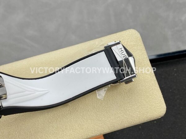 HB Factory Hublot Big Bang Sang Bleu 418.NX.2001.RX.MXM20 45mm Titanium White Rubber Strap Skeletonized White Dial