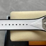 HB Factory Hublot Big Bang Sang Bleu 418.NX.2001.RX.MXM20 45mm Titanium White Rubber Strap Skeletonized White Dial
