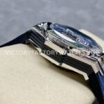 HB Factory Hublot Big Bang Sang Bleu 418.NX.5107.RX.1604.MXM20 45mm Titanium Diamond Blue Rubber Strap Skeletonized Blue Dial