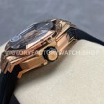HB Factory Hublot Big Bang Sang Bleu 418.OX.1108.RX.MXM19 45mm Rose Gold Black Rubber Strap Skeletonized Black Dial