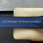 HB Factory Hublot Big Bang Sang Bleu 418.OX.5108.RX.1604.MXM20 45mm Rose Gold Diamond Blue Rubber Strap Skeletonized Blue Dial