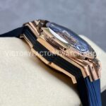 HB Factory Hublot Big Bang Sang Bleu 418.OX.5108.RX.MXM20 45mm Rose Gold Blue Rubber Strap Skeletonized Blue Dial