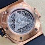 HB Factory Hublot Big Bang Sang Bleu 418.OX.5108.RX.MXM20 45mm Rose Gold Blue Rubber Strap Skeletonized Blue Dial