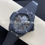 HB Factory Hublot Big Bang Tourbillon 419.CI.0170.RX 45mm Ceramic Rubber StrapSuper Clone Watch Arabic Numerals Skeletonized Dial