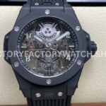 HB Factory Hublot Big Bang Tourbillon 419.CI.0170.RX 45mm ceramic rubber strap Arabic numerals skeletonized dial replica watch