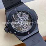 HB Factory Hublot Big Bang Tourbillon 419.CI.0170.RX 45mm Ceramic Rubber StrapSuper Clone Watch Arabic Numerals Skeletonized Dial