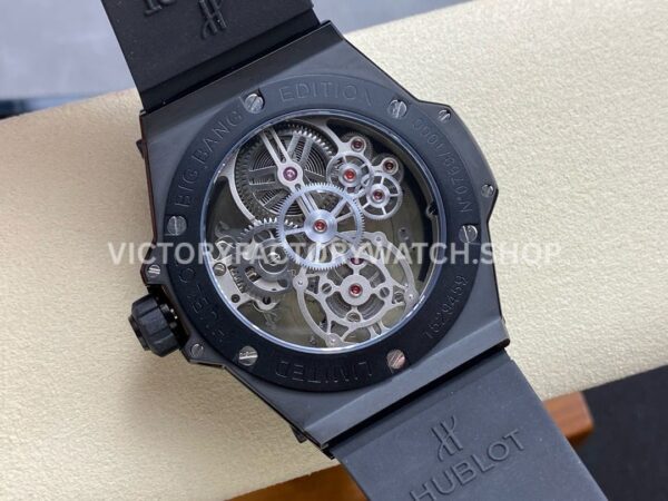 HB Factory Hublot Big Bang Tourbillon 419.CI.0170.RX 45mm Ceramic Rubber StrapSuper Clone Watch Arabic Numerals Skeletonized Dial