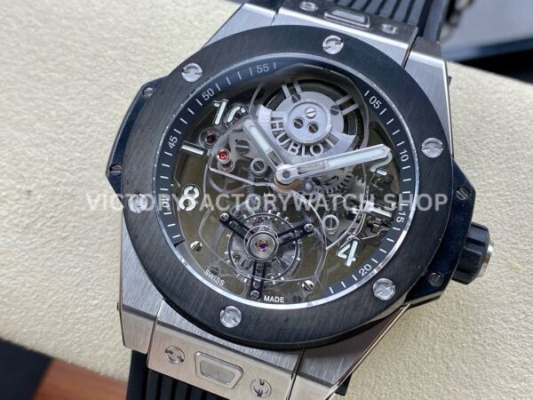 HB Factory Hublot Big Bang Tourbillon 429.NM.0170.RX.YOS 45mm Titanium Rubber Strap Arabic Numerals Skeletonized Dial