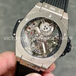HB Factory Hublot Big Bang Tourbillon 429.NS.0170.RX.YOS 45mm Titanium Rubber Strap Titanium Bezel Arabic Numerals Skeletonized Dial
