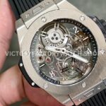 HB Factory Hublot Big Bang Tourbillon 429.NS.0170.RX.YOS 45mm Titanium Rubber Strap Titanium Bezel Arabic Numerals Skeletonized Dial