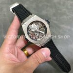 HB Factory Hublot Big Bang Tourbillon 429.NS.0170.RX.YOS 45mm Titanium Rubber Strap Titanium Bezel Arabic Numerals Skeletonized Dial