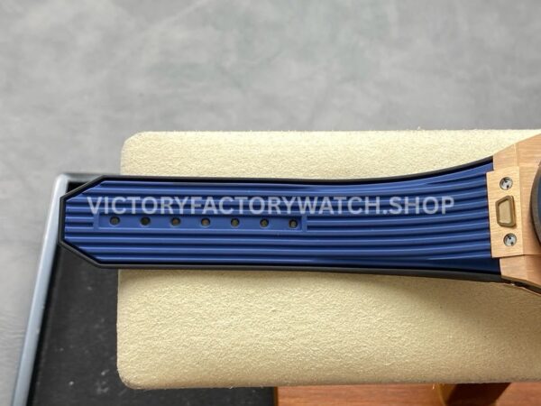 HB Factory Hublot Big Bang Unico 421.OL.5180.RX 45mm Rose Gold Rubber Strap Skeletonized Blue Dial
