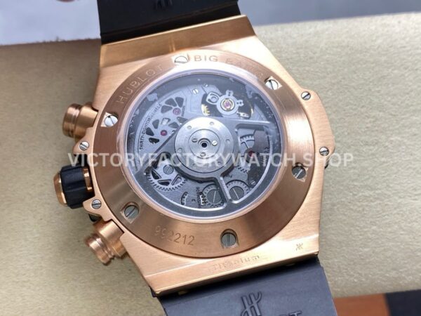 HB Factory Hublot Big Bang Unico 421.OL.5180.RX 45mm Rose Gold Rubber Strap Skeletonized Blue Dial