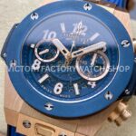 HB Factory Hublot Big Bang Unico 421.OL.5180.RX 45mm Rose Gold Rubber Strap Skeletonized Blue Dial