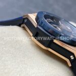 HB Factory Hublot Big Bang Unico 421.OL.5180.RX 45mm Rose Gold Rubber Strap Skeletonized Blue Dial
