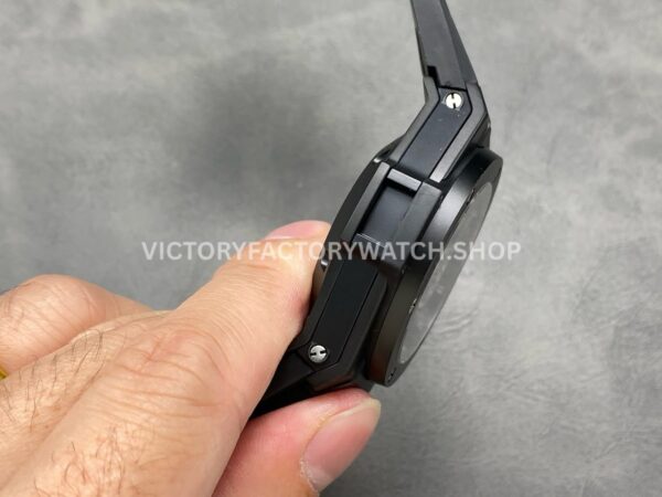 HB Factory Hublot Big Bang Unico 411.CI.1170.RX 45mm Black Ceramics Black Rubber Strap Black Skeletonized Dial