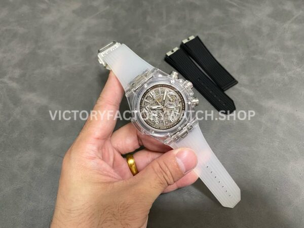 HB Factory Hublot Big Bang Unico 411.JX.4802.RT 45mm Synthetic Crystal Rubber Strap Skeletonized Dial