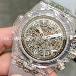 HB Factory Hublot Big Bang Unico 411.JX.4802.RT 45mm Synthetic Crystal Rubber Strap Skeletonized Dial