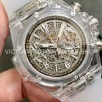 HB Factory Hublot Big Bang Unico 411.JX.4802.RT 45mm Synthetic Crystal Rubber Strap Skeletonized Dial